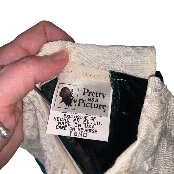 Vintage 1980's Pretty as a Picture Toddler Girl's Size 18 Months Formal Dress - Picture 6 of 6